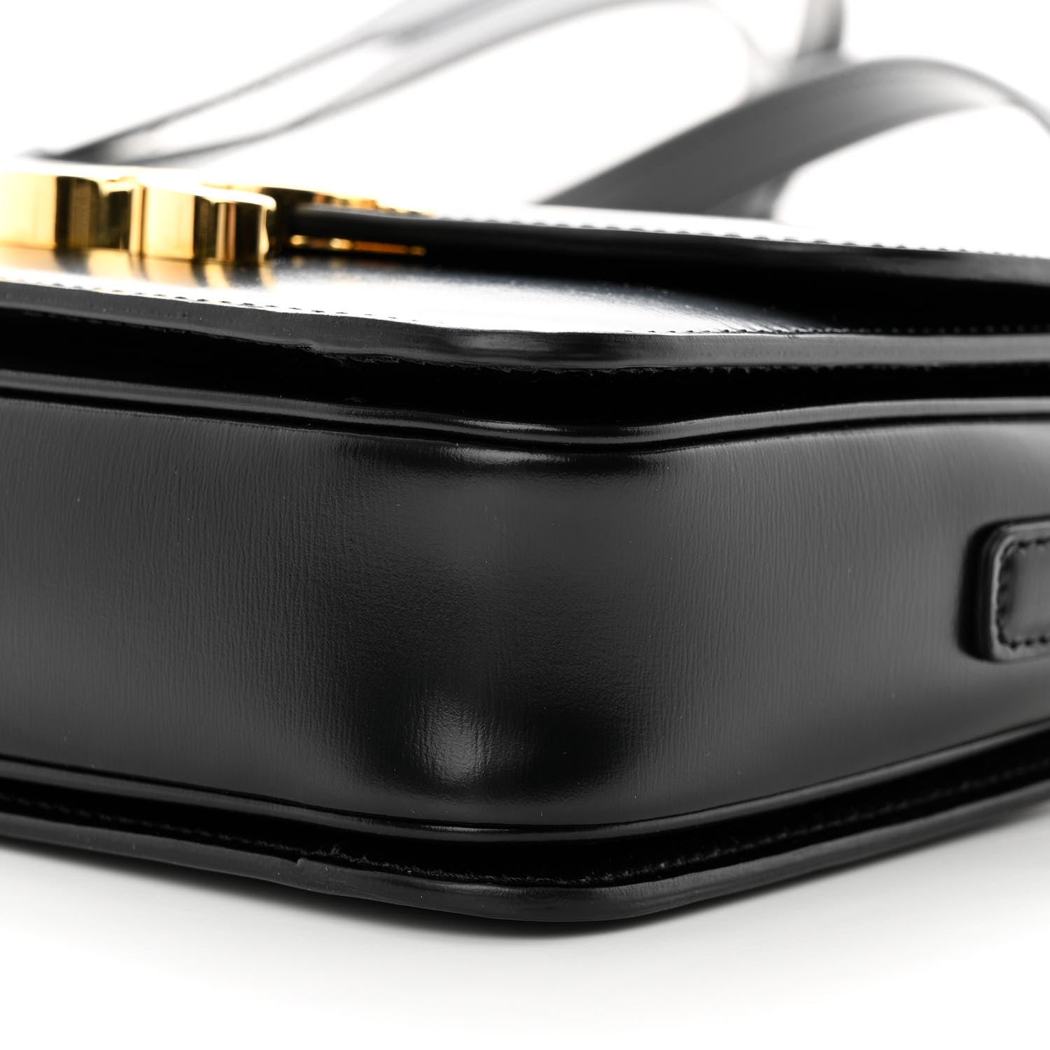 Celine Shiny Calfskin Teen Triomphe Black 10 of 12