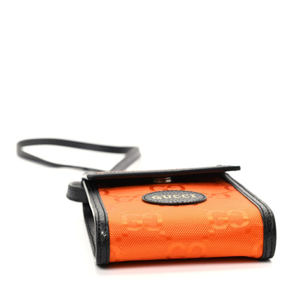 Gucci Econyl Nylon Monogram Off The Grid Crossbody Bag Carrot Orange Black 4 of 8