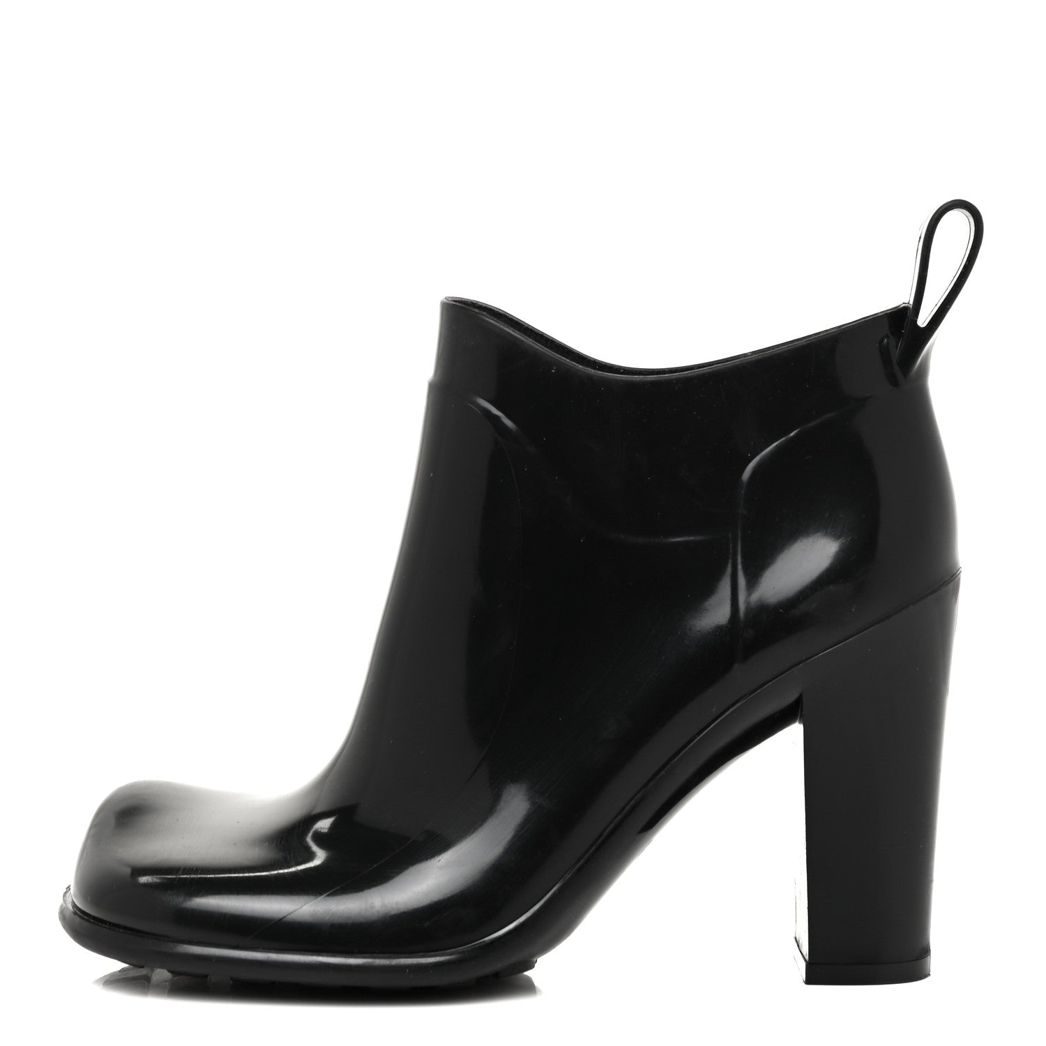 Bottega Veneta Rubber Shine Ankle Boots 38 Black 1 of 19