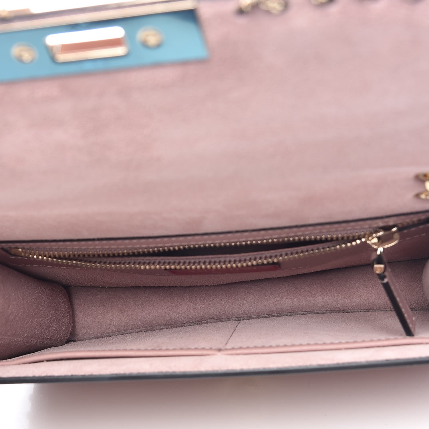 Valentino Garavani Vitello Groumette Small Rockstud Demilune Shoulder Bag Lipstick 7 of 10