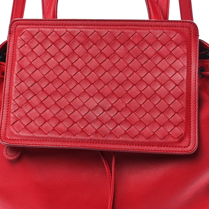 Bottega Veneta Nappa Intrecciato Backpack China Red 9 of 18
