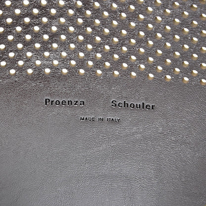 Proenza Schouler Lambskin Perforated Small Lunch Bag Clutch Sulphur 6 of 6