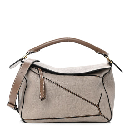 Loewe Grained Calfskin Small Puzzle Bag Sand Mink 1 of 9
