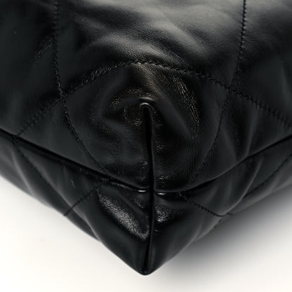 Chanel Shiny Calfskin Quilted Small Chanel 22 Black 9 of 15