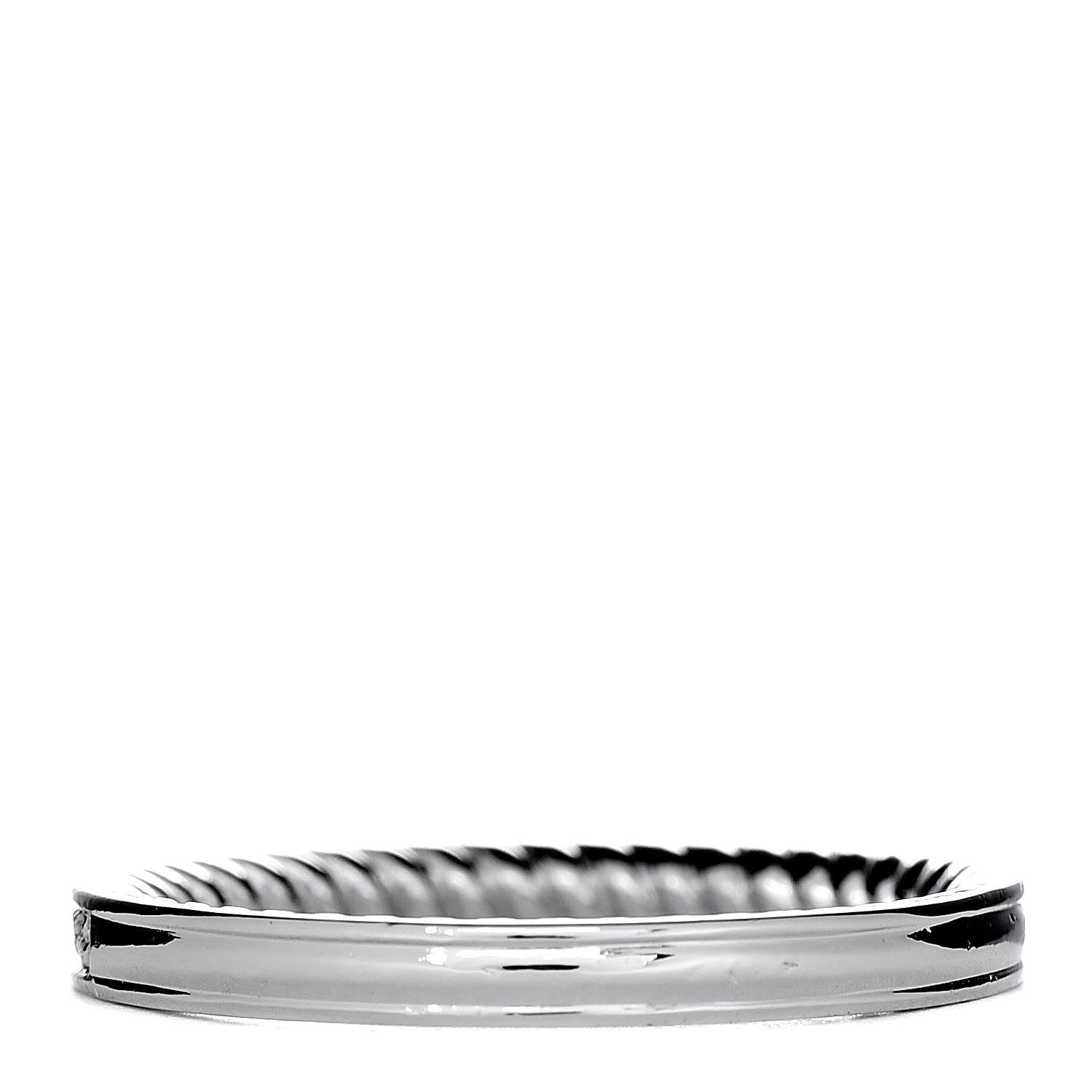 David Yurman Platinum Diamond 2.3mm Eden Half Eternity Wedding Band Ring 52 6 4 of 6