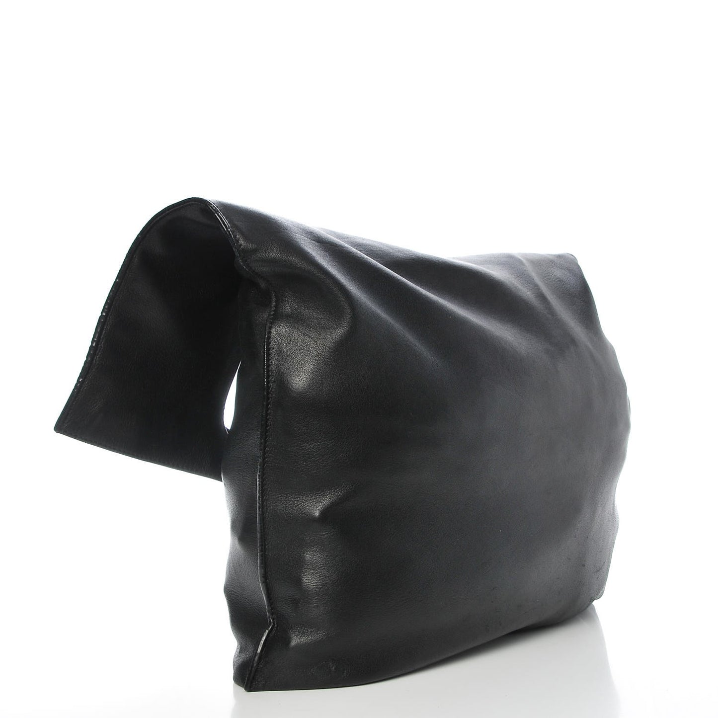 Ramskin Large Alix Padlock Zip Shoulder Bag Black