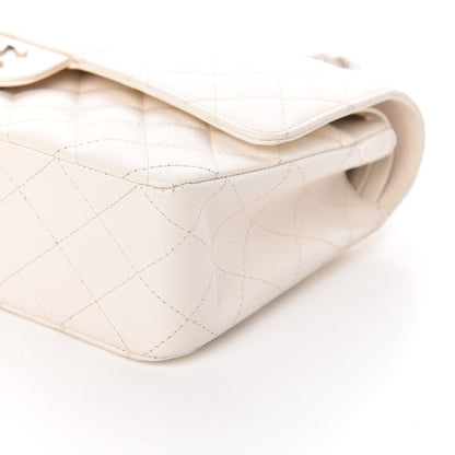 Chanel Caviar Quilted Medium Double Flap White 10 of 11