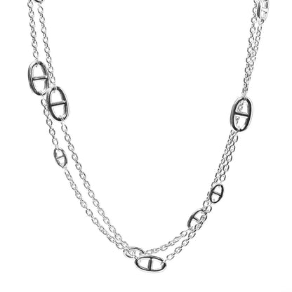 Hermes Sterling Silver Farandole Necklace 120 1 of 5