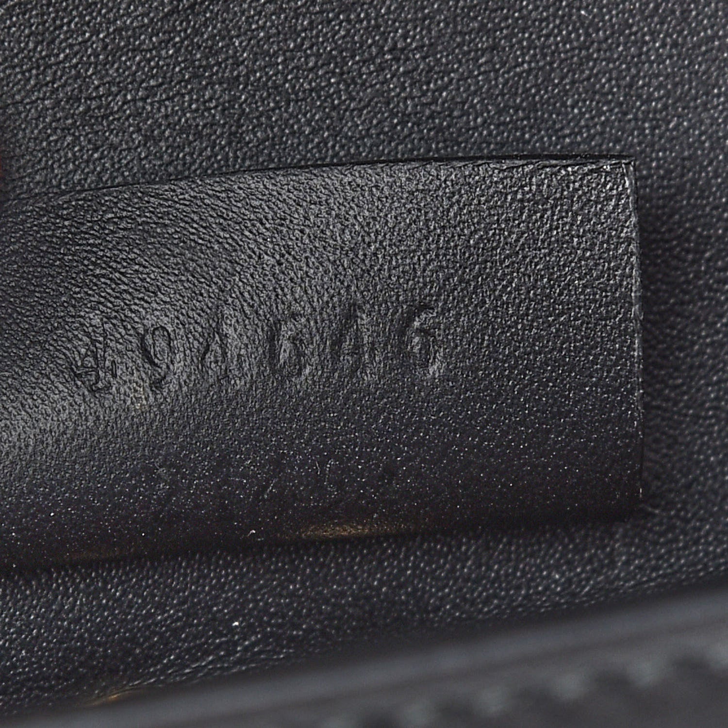 Gucci Calfskin Super Mini Sylvie Chain Shoulder Bag Black 7 of 9