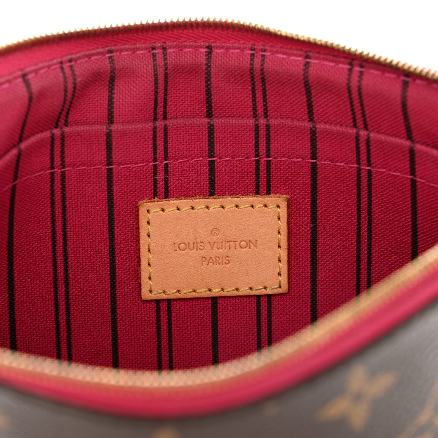 Louis Vuitton Monogram Neverfull MM GM Pochette Pivoine 6 of 10