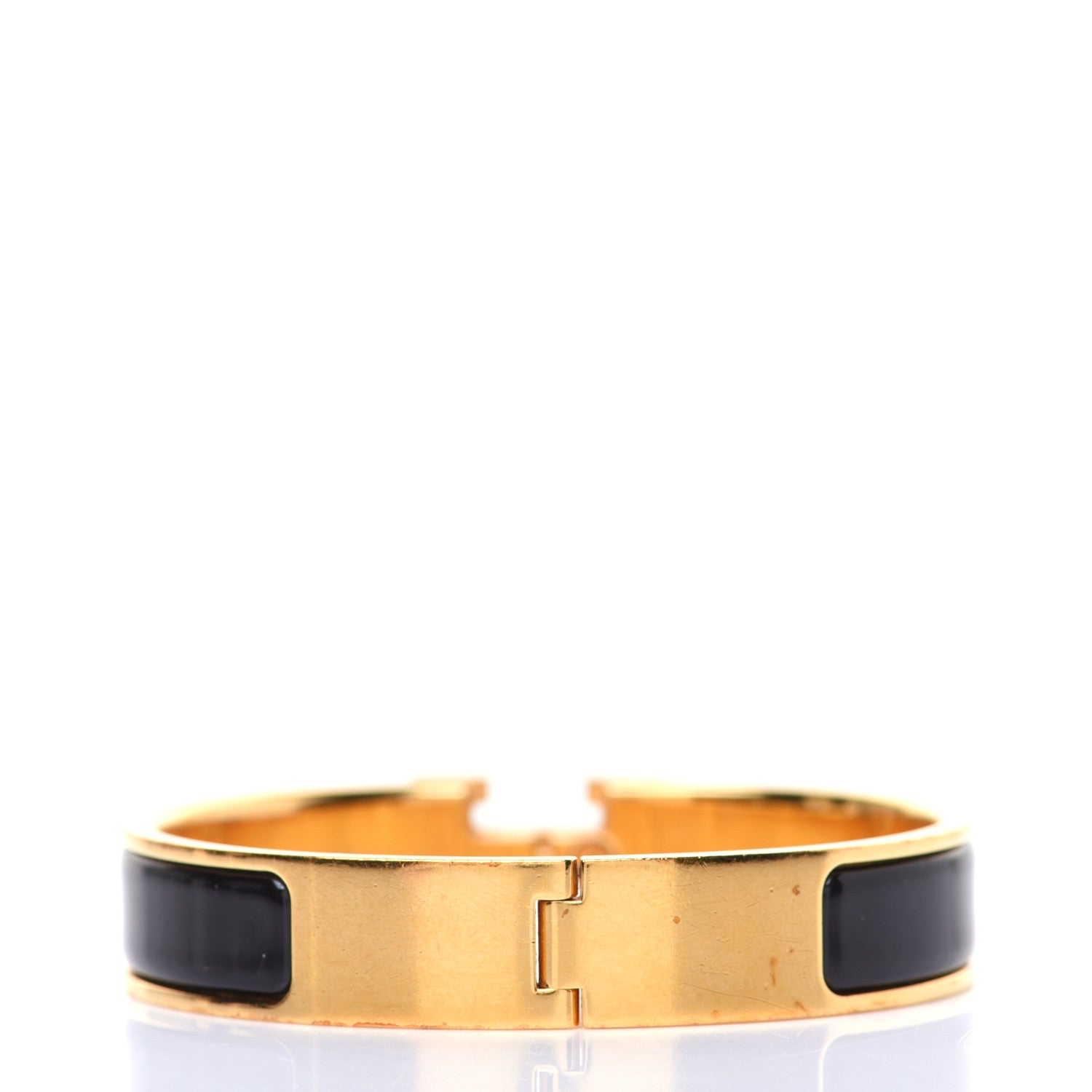 Hermes Enamel Narrow Clic Clac H Bracelet PM Black 3 of 7