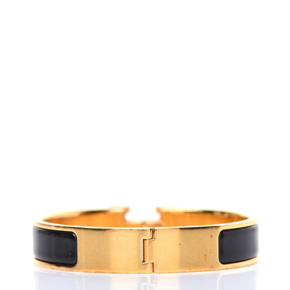 Hermes Enamel Narrow Clic Clac H Bracelet PM Black 3 of 7