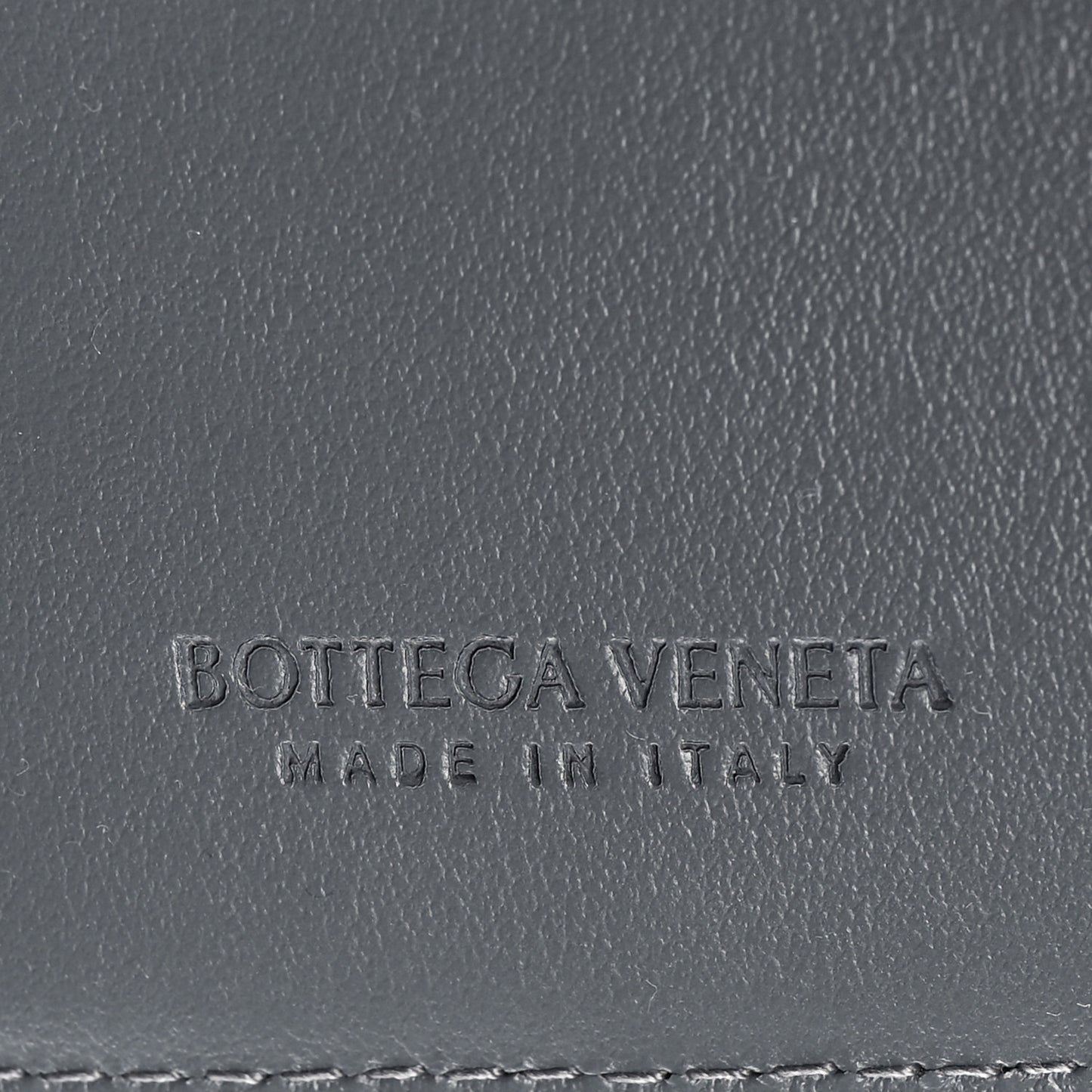 Nappa Maxi Intrecciato Bifold Zip Wallet Thunder