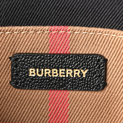Burberry Calfskin Mega Check Small Banwell Tote Black 6 of 9