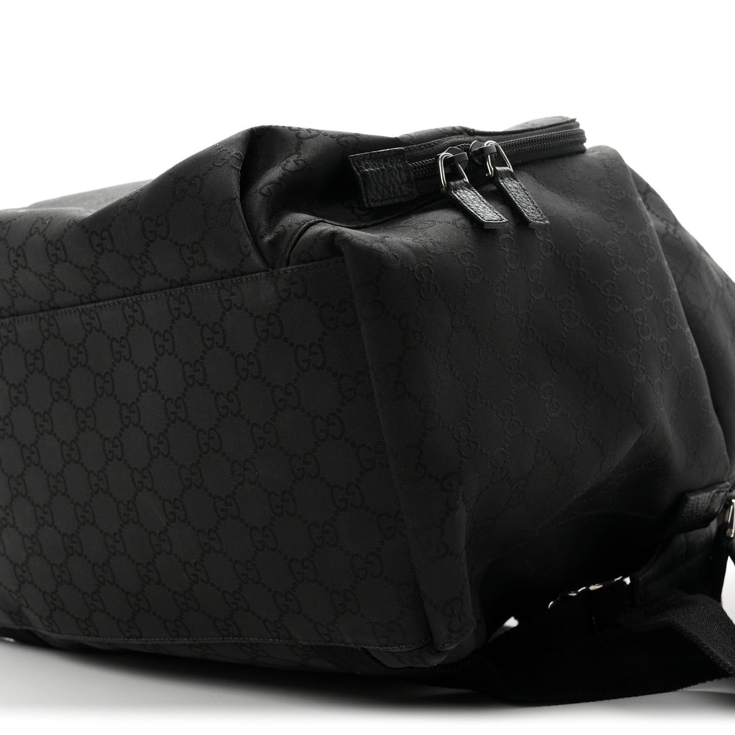 Nylon Monogram Medium Backpack Black