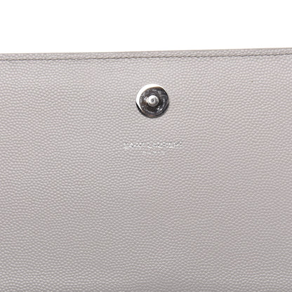 Saint Laurent Grain De Poudre Classic Monogram Kate Clutch Souris 7 of 10