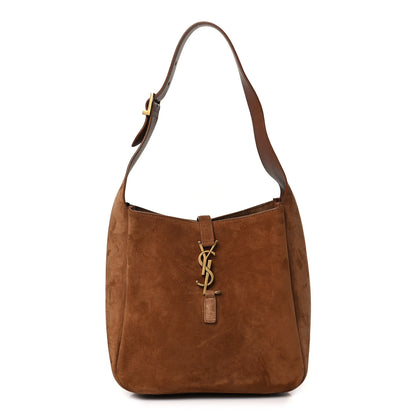 Saint Laurent Suede Small Le 5 A 7 Soft Hobo Snuff 1 of 10