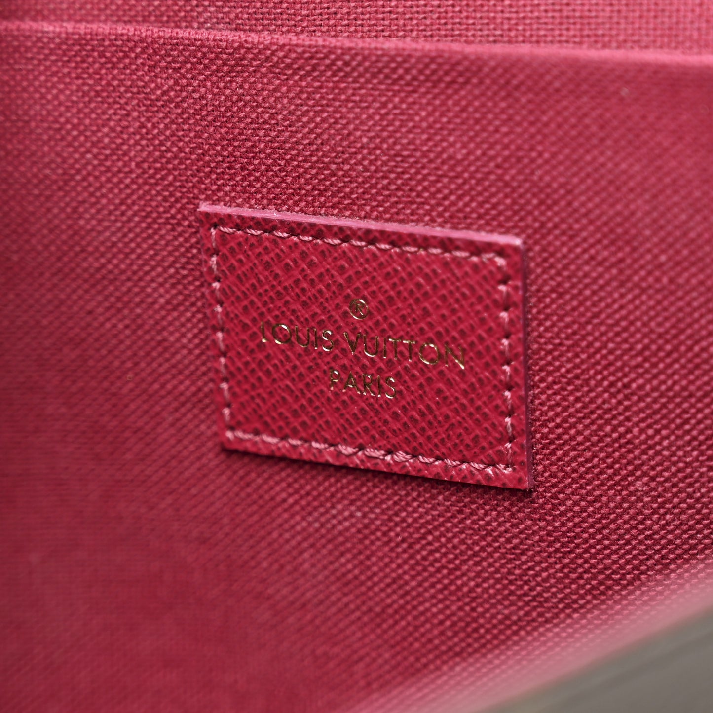 Monogram Pochette Felicie Chain Wallet Fuchsia