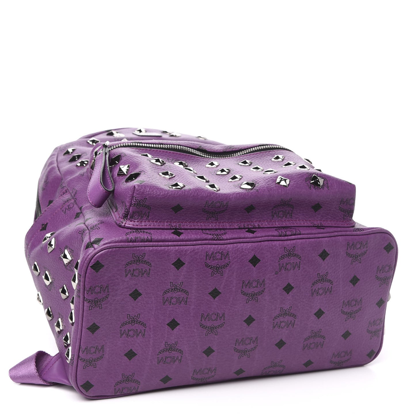 Visetos Studded Medium Stark Backpack Purple