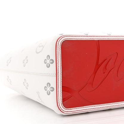 Christian Louboutin Calfskin Loubinthesky Mini East West Cabata Tote White 11 of 12