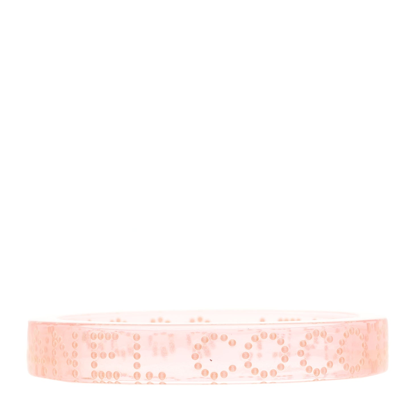 Resin Pearl Coco Cuff Transparent Pink