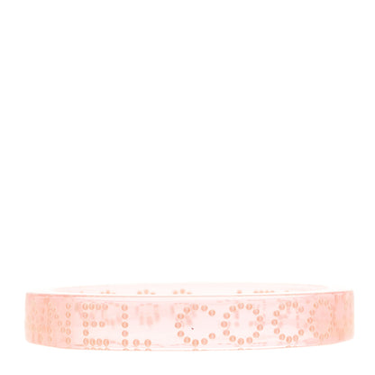 Chanel Resin Pearl Coco Cuff Transparent Pink 1 of 4