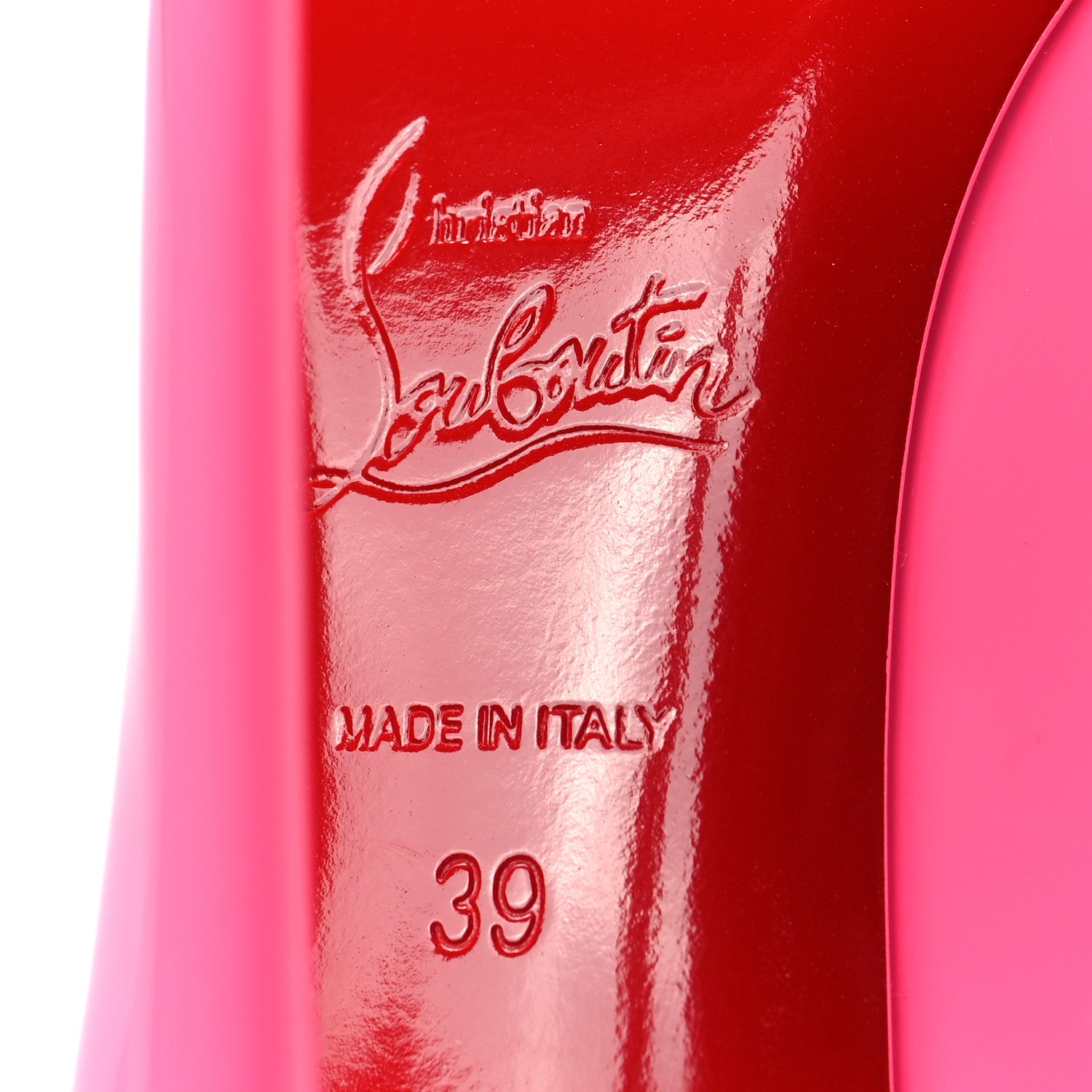Christian Louboutin Patent So Kate 120 Pumps 39 Shocking Pink 6 of 7