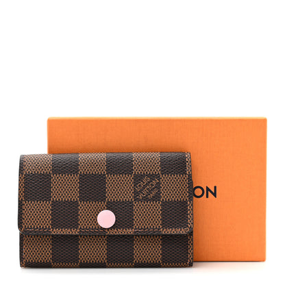 Louis Vuitton Damier Ebene Multicles 6 Key Holder Rose Ballerine 7 of 7