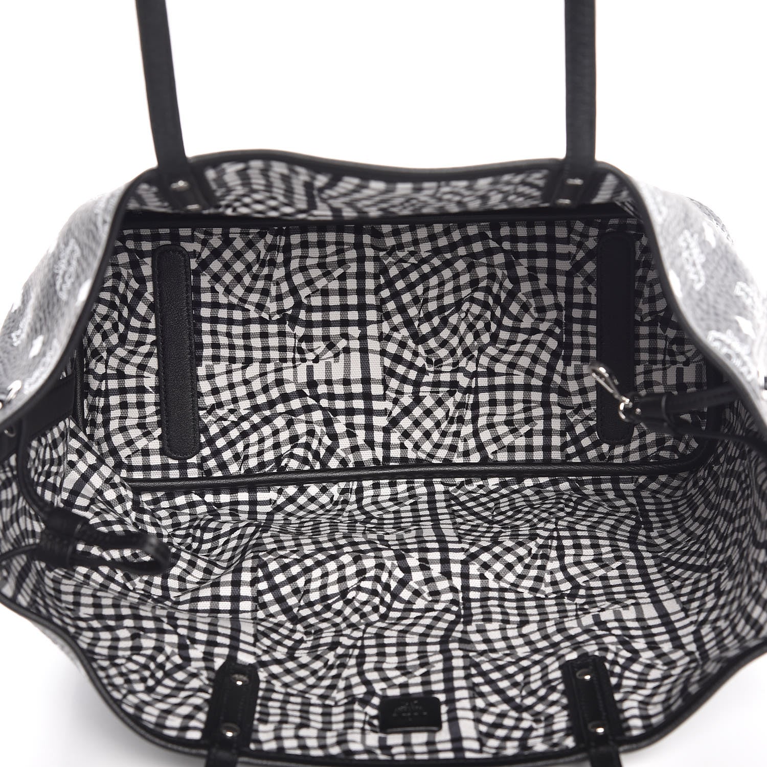 MCM Visetos Medium Reversible Shopper Tote Black 11 of 15