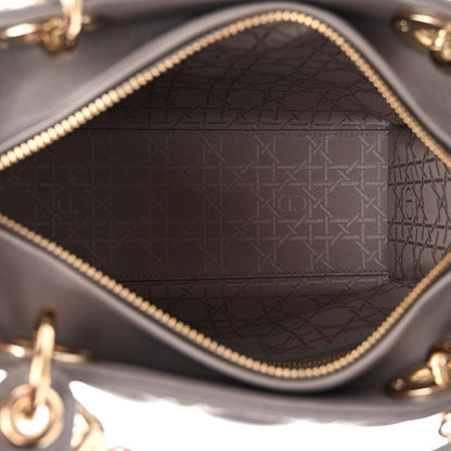 Christian Dior Lambskin Cannage Medium Lady Dior Grey 5 of 9