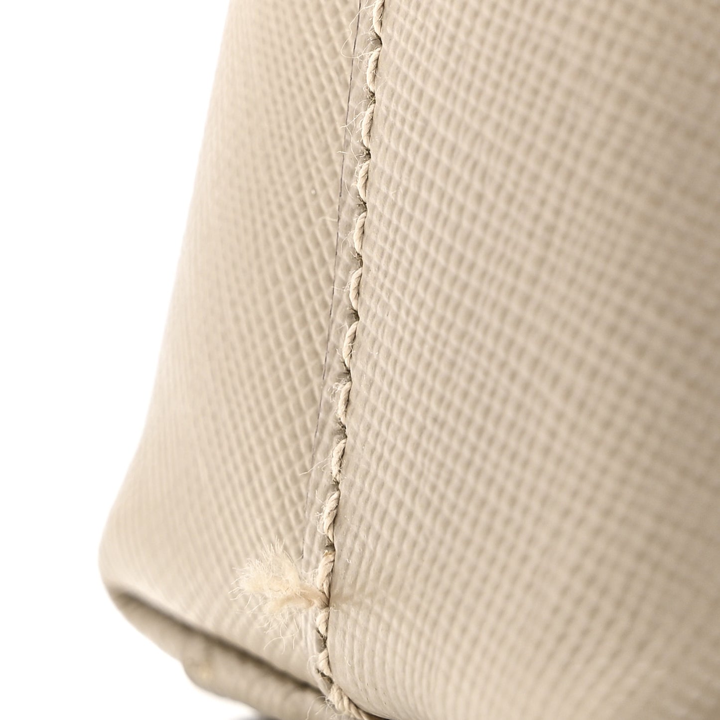 Hammered Calfskin Trifolio Shoulder Bag Beige
