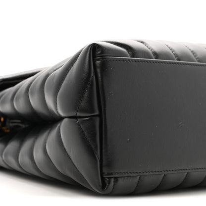 Saint Laurent Calfskin Y Quilted Monogram Medium Loulou Chain Satchel Black 11 of 15