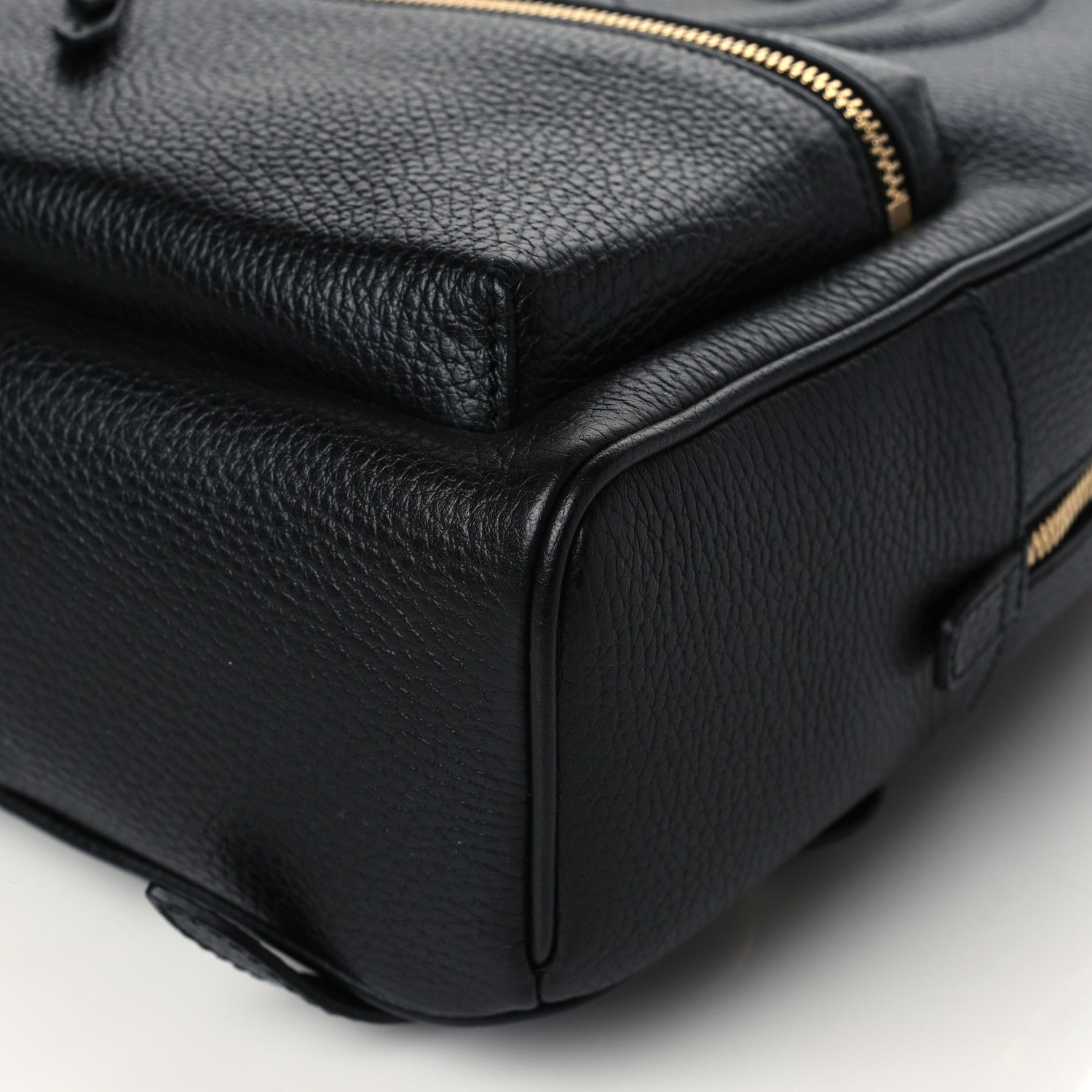 Gucci Pebbled Calfskin Soho Chain Backpack Black 11 of 12