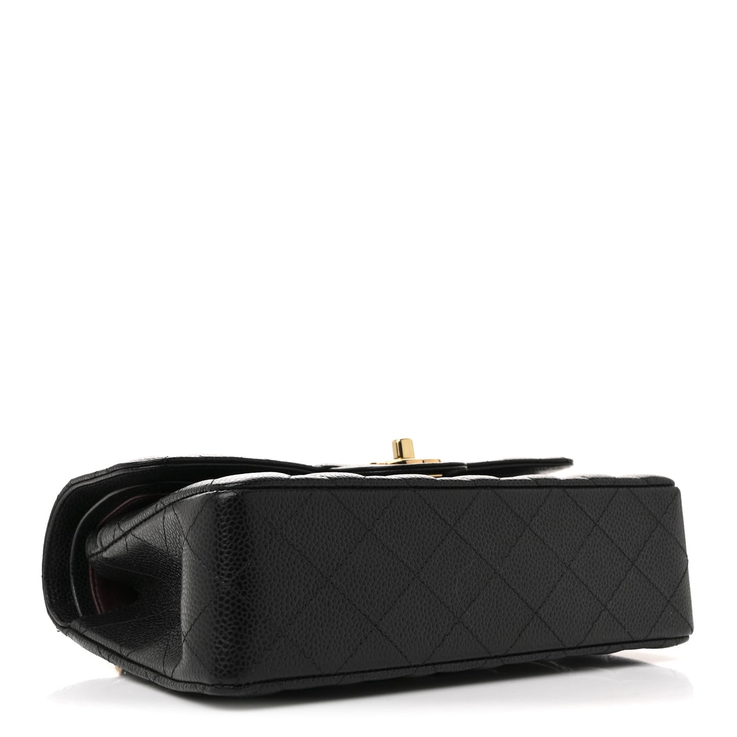 Caviar Quilted Small Double Flap Black