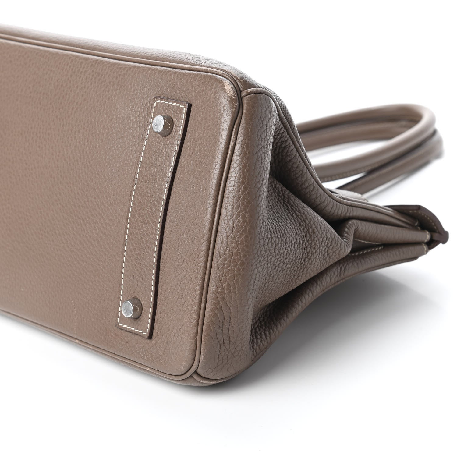 Hermes Taurillon Clemence JPG Shoulder Birkin II 42 Etoupe 7 of 13