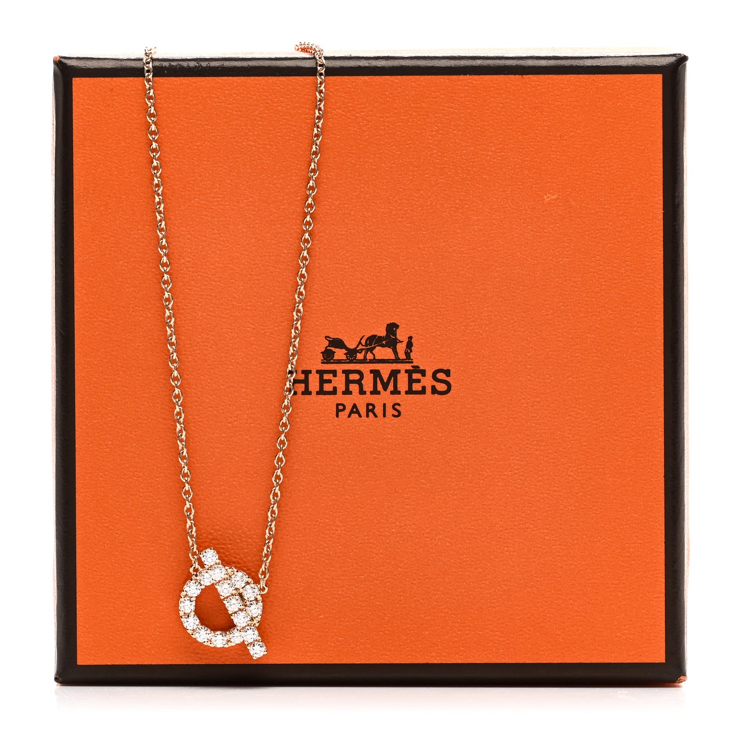 18K Rose Gold Diamond Finesse Pendant Necklace