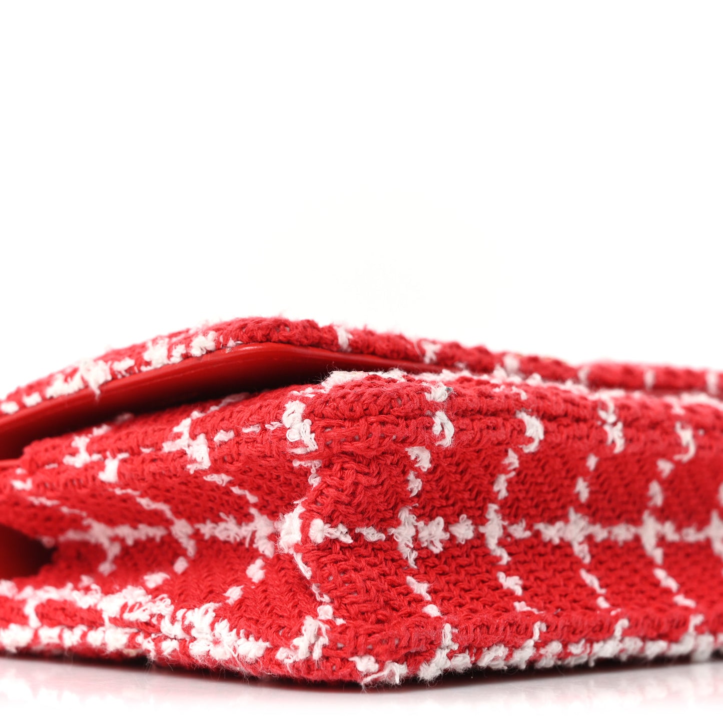 Tweed Quilted Chanel 19 Wallet On Chain WOC Red White