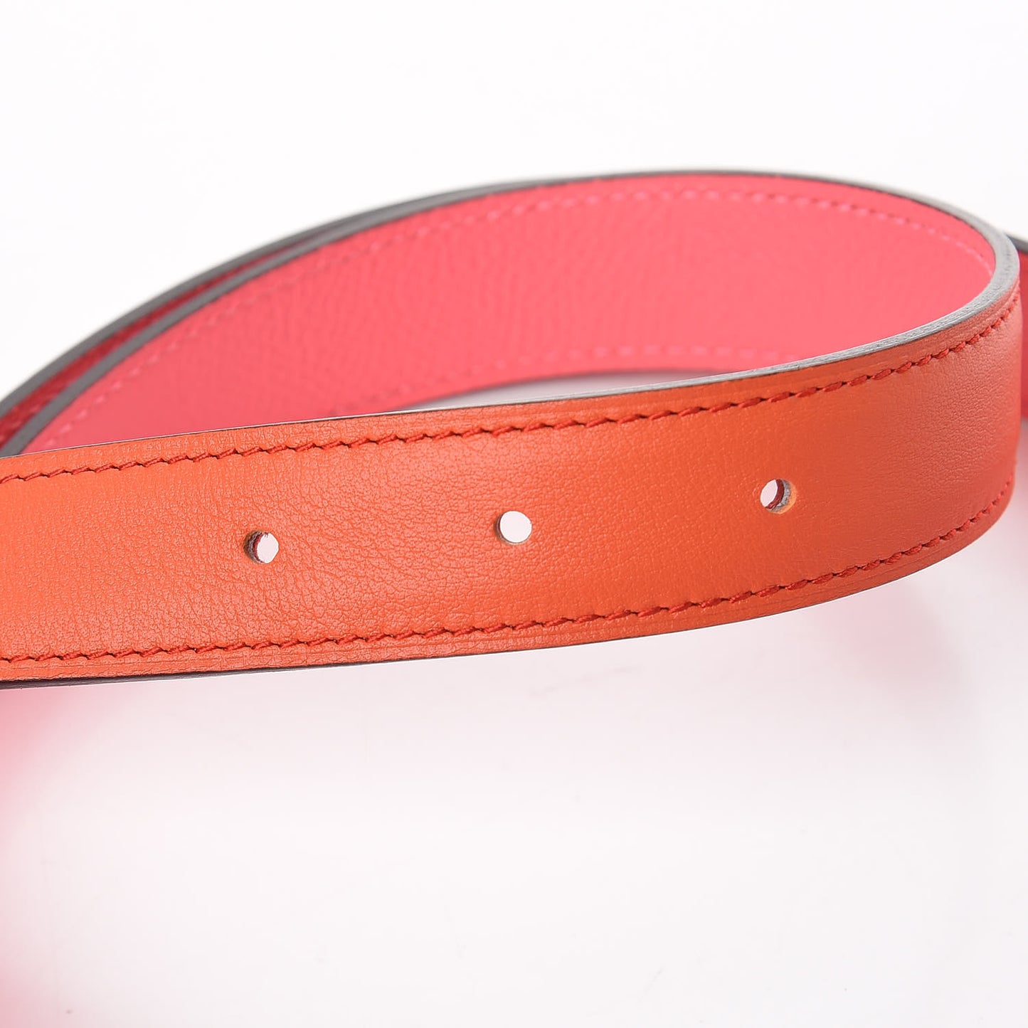 Swift Epsom 24mm Mini Constance H Belt 85 Orange Poppy Rose Azalee