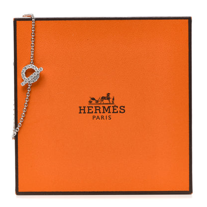 Hermes 18K White Gold Diamond Finesse Bracelet ST 6 of 6