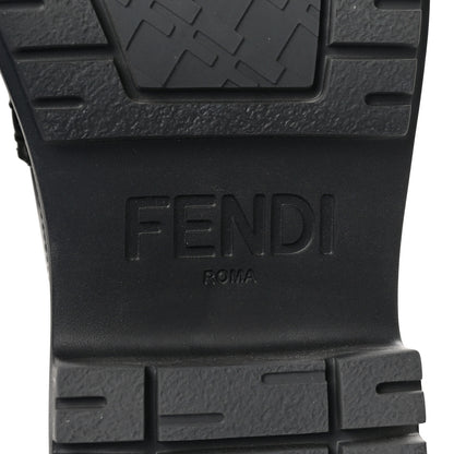 Fendi Vitello Abrasivato Fendigraphy 50mm Loafers 38.5 Black 9 of 12