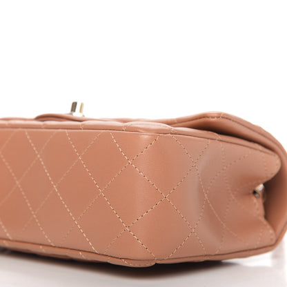 Chanel Lambskin Quilted Mini Rectangular Flap Brown 7 of 11