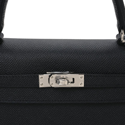 Hermes Epsom Kelly Sellier 25 Black 8 of 10