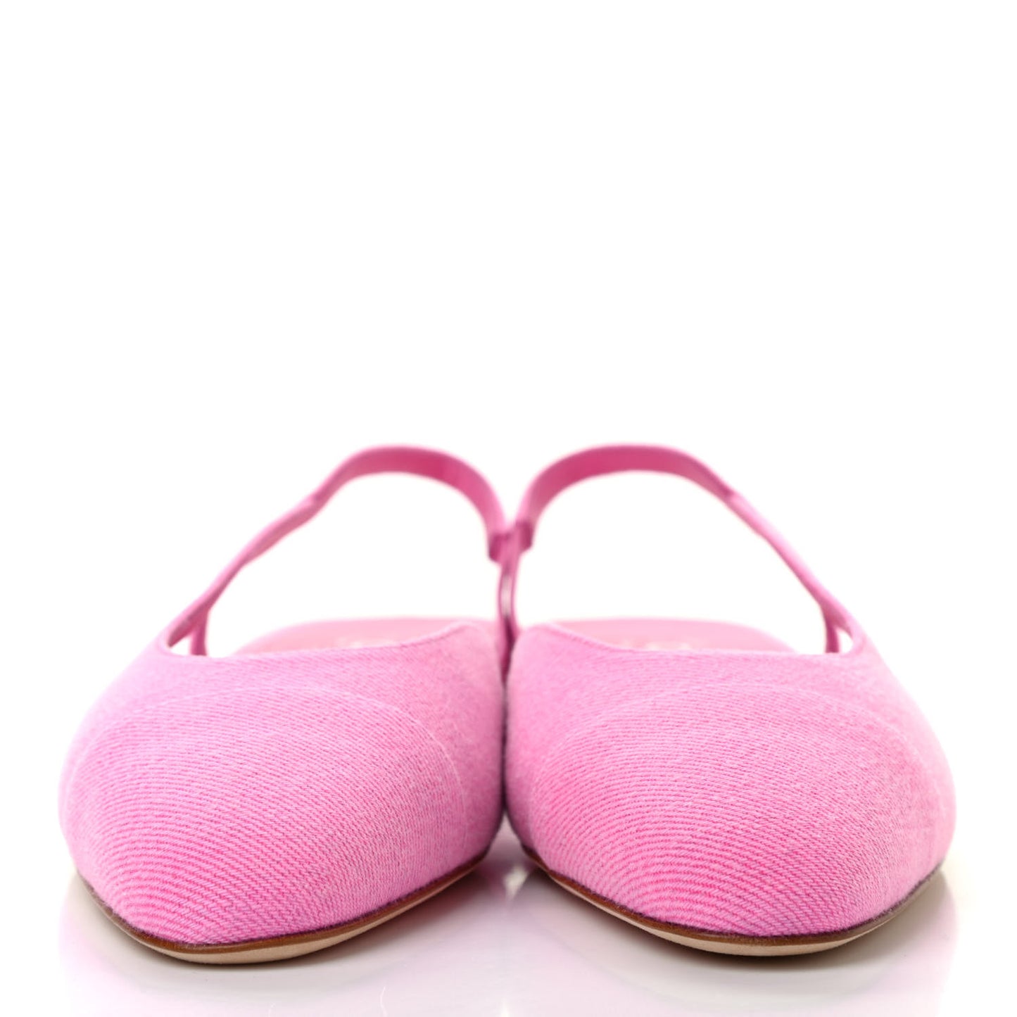 Denim Cap Toe CC Slingback Flat 37 Neon Pink