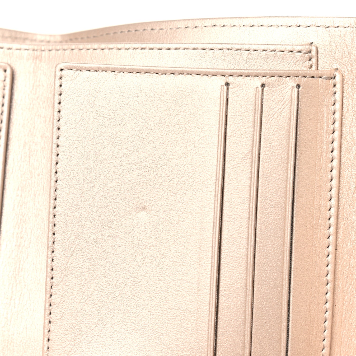 Chanel Metallic Lambskin Quilted Compact Flap Wallet Gold 5 of 8