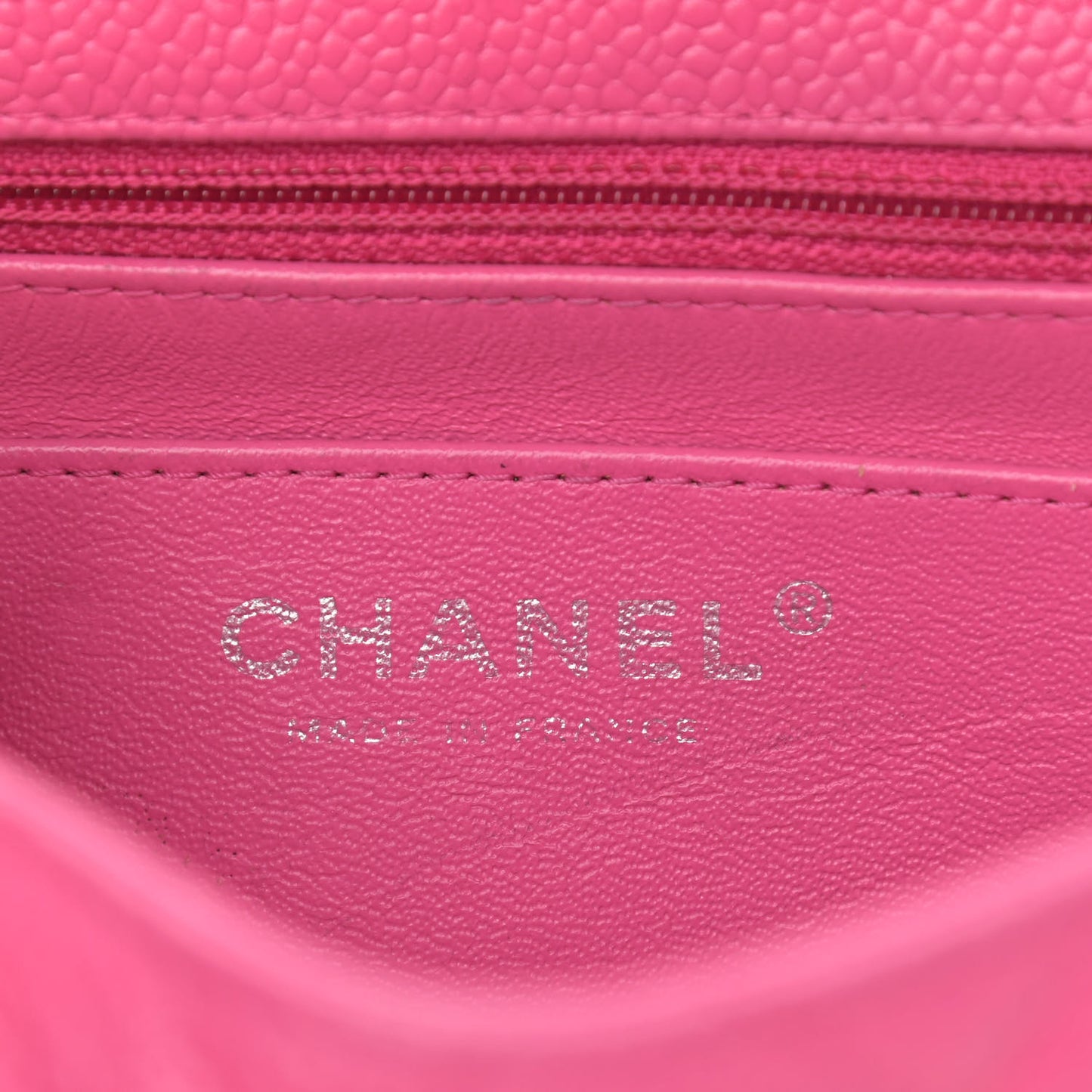 Caviar Quilted Mini Square Flap Pink