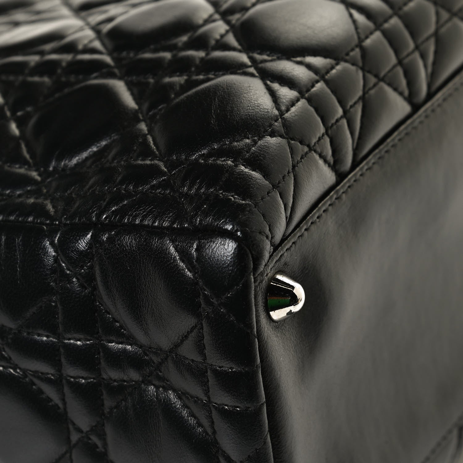 Christian Dior Lambskin Cannage Large Lady Dior Black 10 of 11