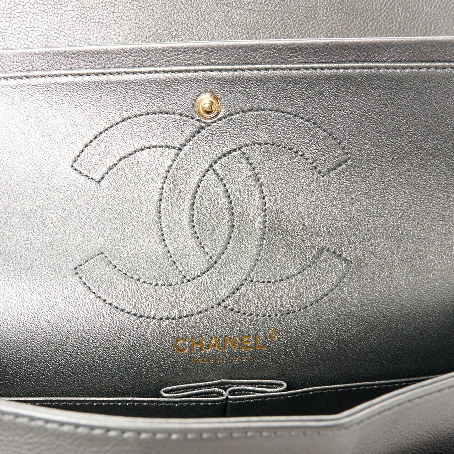 Metallic Calfskin Quilted 2.55 Reissue 226 Flap Charcoal