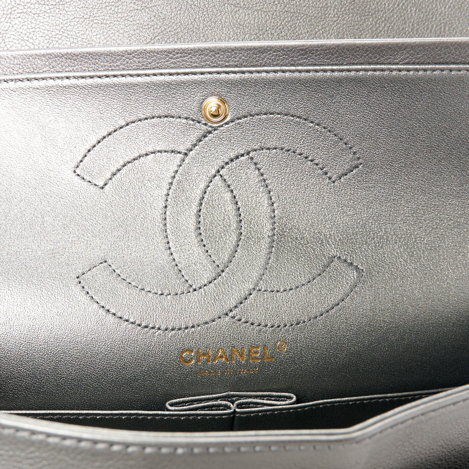 Chanel Metallic Calfskin Quilted 2.55 Reissue 226 Flap Charcoal 6 of 12