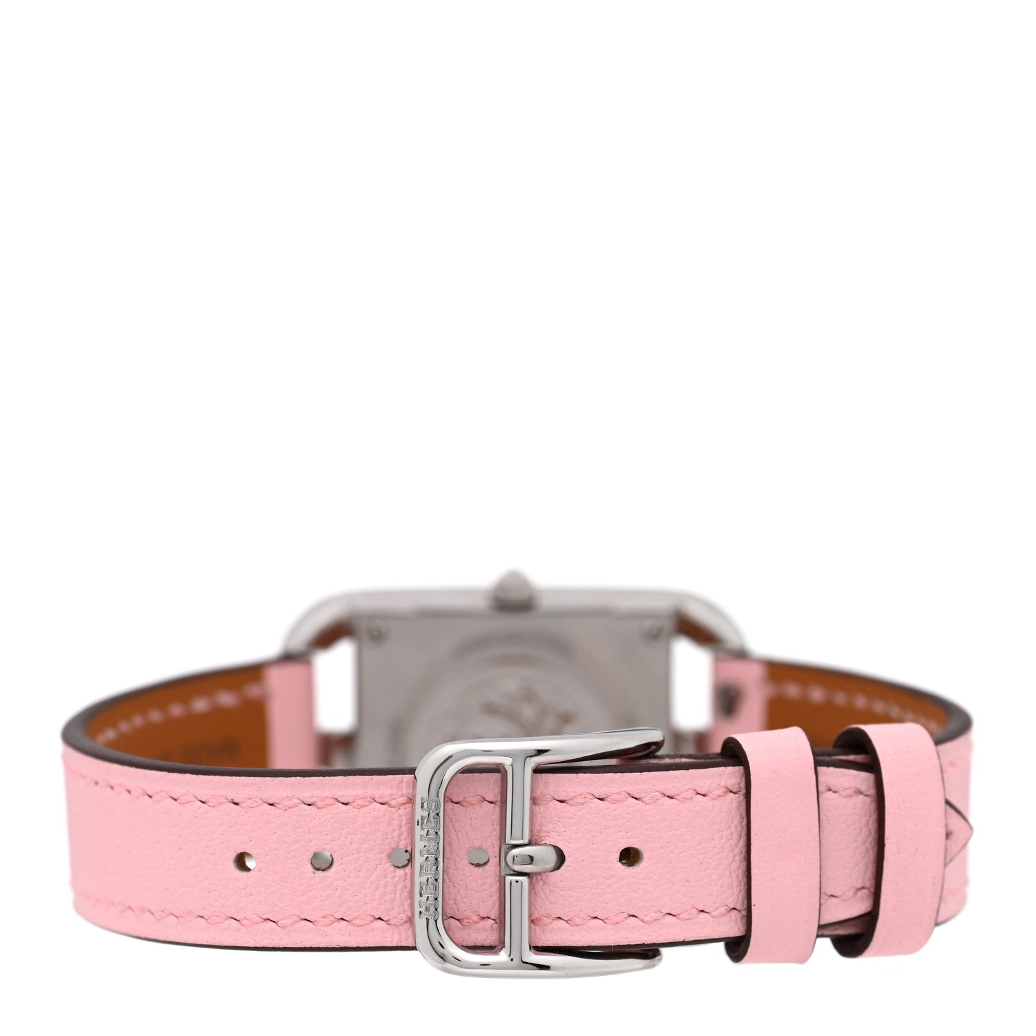 Hermes Stainless Steel Swift Diamond Pink Sapphire Mother of Pearl 23mm Cape Cod Quartz Watch Rose Sakura 3 of 5