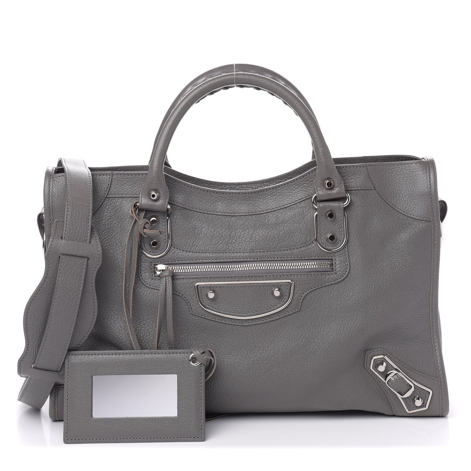 Balenciaga Chevre Silver Metallic Edge Hardware City Gris Acier 1 of 11